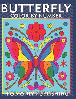 Front cover_Butterfly Color by Number For Kids