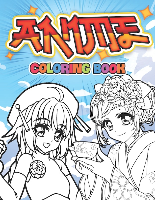 Couverture_Anime Coloring book