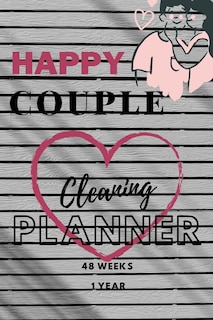 Front cover_happy couple cleaning planner 48 weeks 1 year