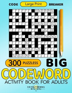 Front cover_Big Codeword 300 Puzzles Large Print