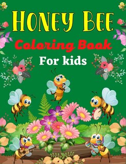 Front cover_HONEY BEE Coloring Book For Kids