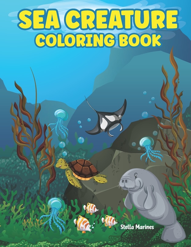 Front cover_Sea Creature Coloring Book