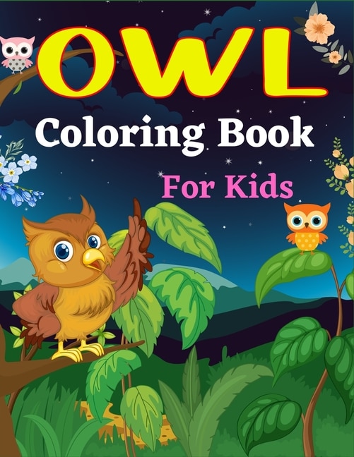 Front cover_OWL Coloring Book For Kids