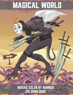 Front cover_Magical World Mosaic Color By Number Coloring Book