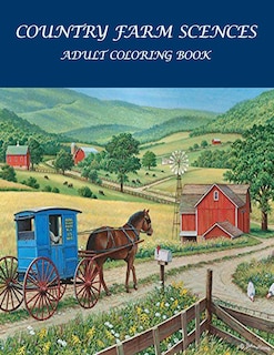 Couverture_Country Farm Scences Adult Coloring Book