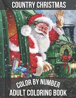Couverture_Country Christmas Color By Number Adult Coloring book