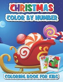 Front cover_Christmas color by number coloring book for kids
