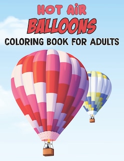 Front cover_Hot Air Balloons Coloring Book For Adults