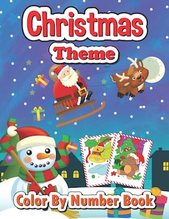 Couverture_Christmas theme color by number book