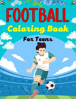 Front cover_FOOTBALL Coloring Book For Teens