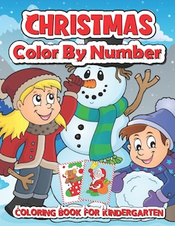 Couverture_Christmas color by number coloring book for kindergarten