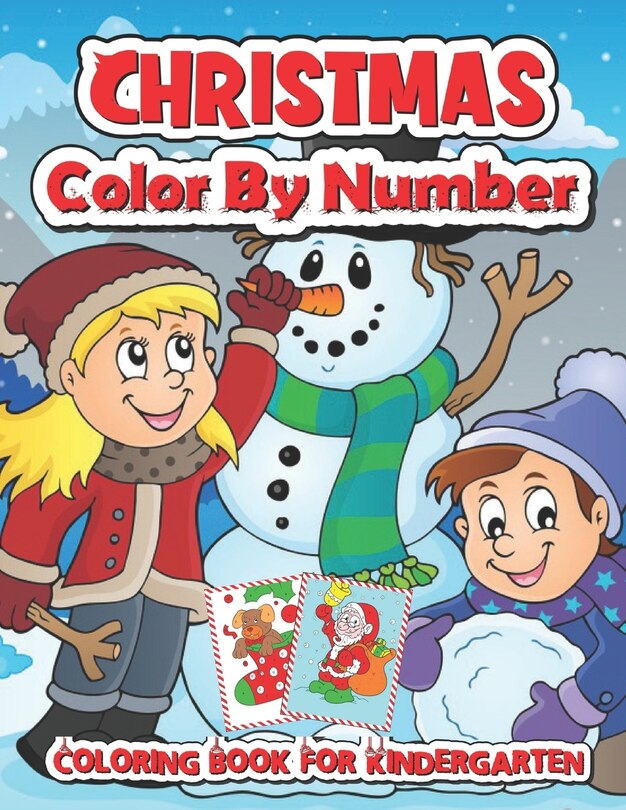 Couverture_Christmas color by number coloring book for kindergarten