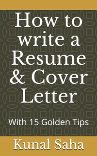 Front cover_How to write a Resume & Cover Letter