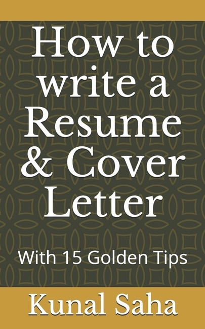 Front cover_How to write a Resume & Cover Letter