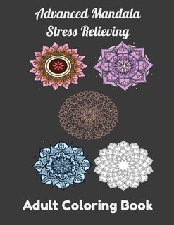 Front cover_Advanced Mandala Stress Relieving Adult Coloring Book