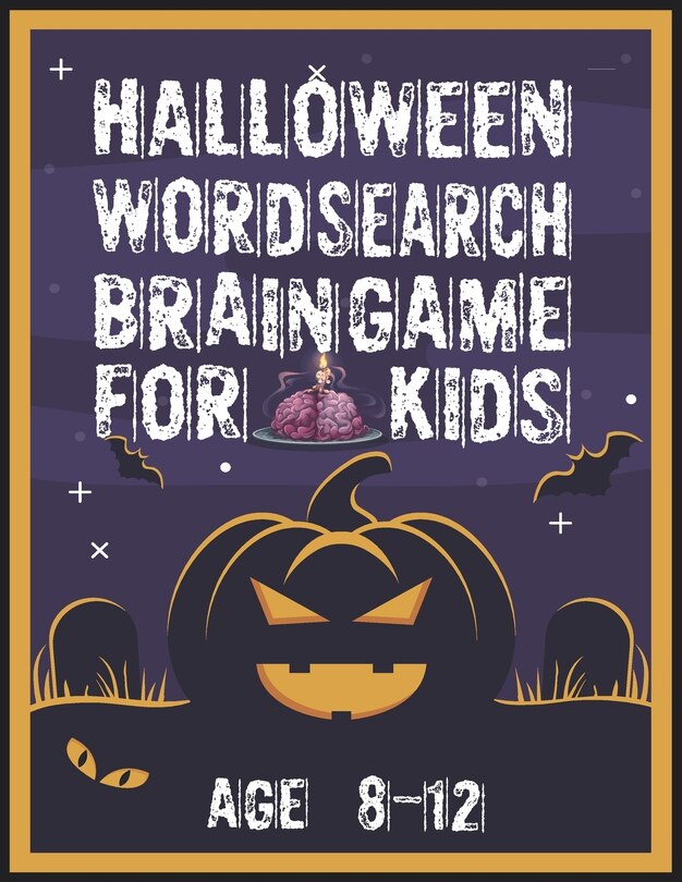 Couverture_Halloween Word Search Brain Game for Kids Age 8-12