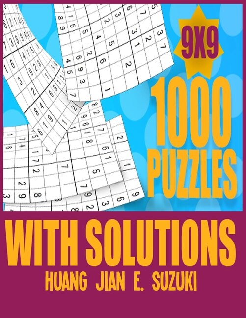 Couverture_1,000 puzzles with solutions 9x9
