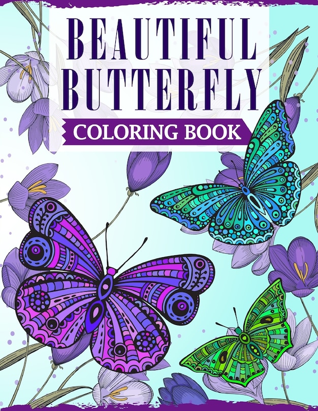 Front cover_Beautiful Butterfly Coloring Book