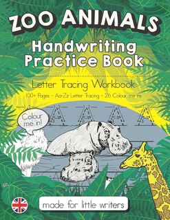 Front cover_Zoo Animals Handwriting Practice Book