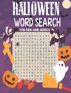 Halloween word search for kids and adults: jumbo large print puzzle book gift for men women girls boys teens kids adults friend 50 pages , word find books gifts