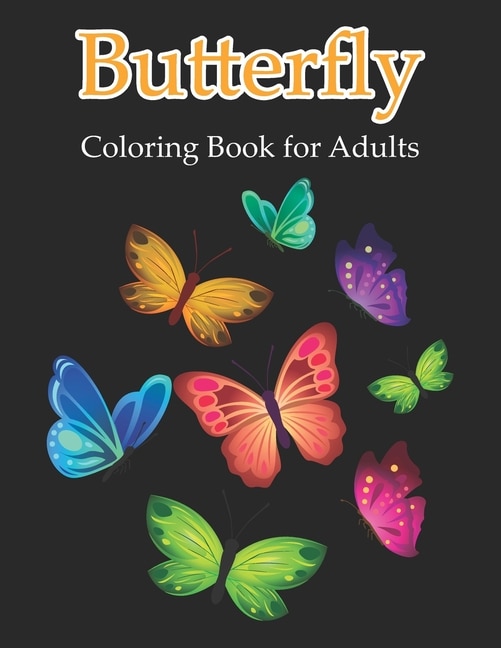 Front cover_Butterfly Coloring Book for Adults
