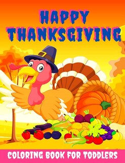 Front cover_Happy Thanksgiving Coloring Book for Toddlers