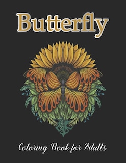 Front cover_Butterfly Coloring Book for Adults