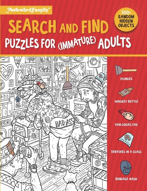 Couverture_Search and Find Puzzle Book For (Immature) Adults