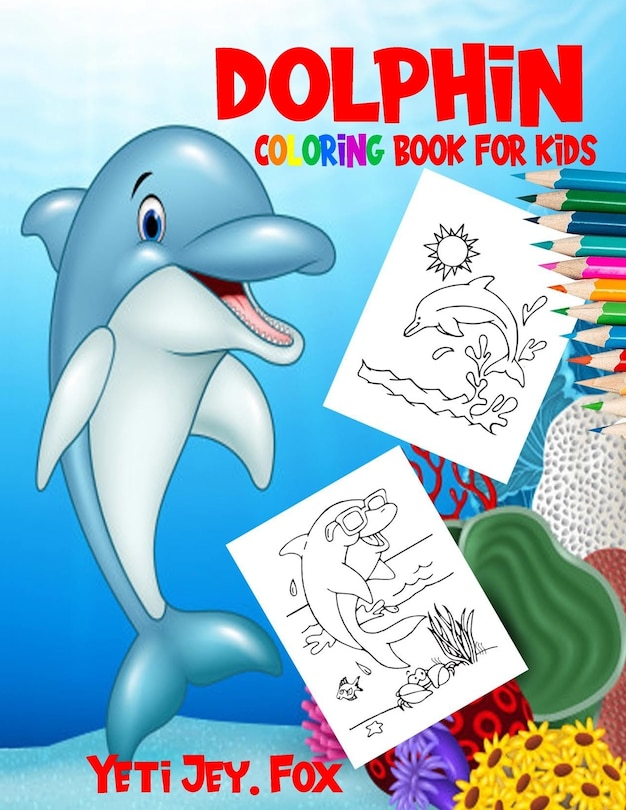 Couverture_Dolphin coloring book for kids