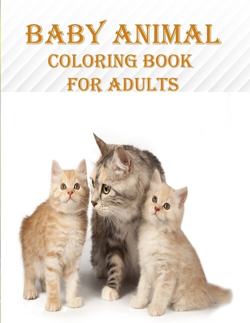 Front cover_Baby Animal Coloring Book For Adults