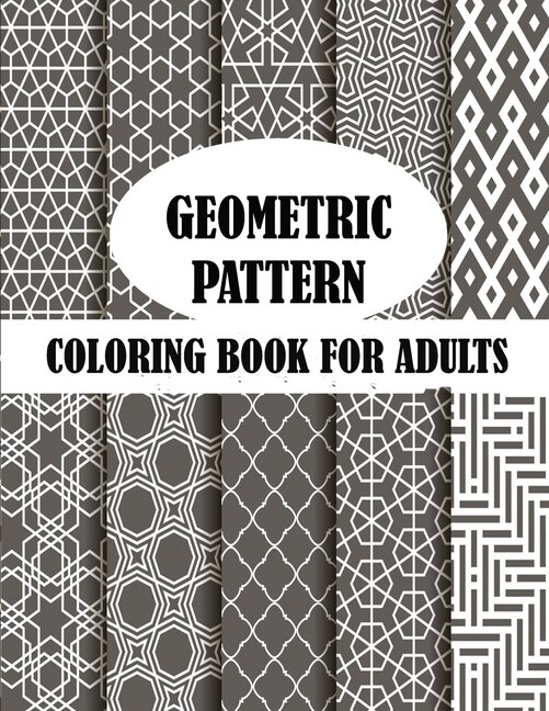 Front cover_Geometric Pattern Coloring Book For Adults