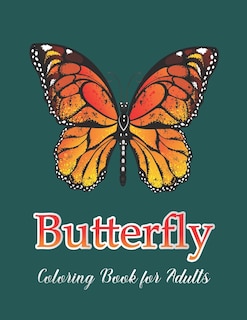 Front cover_Butterfly Coloring Book for Adults