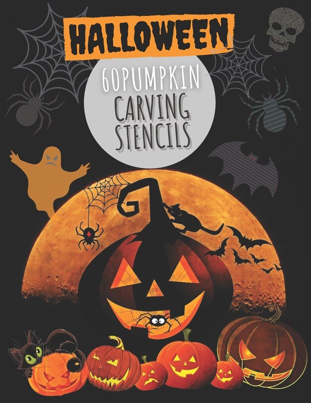 Front cover_60 Pumpkin Carving Stencils