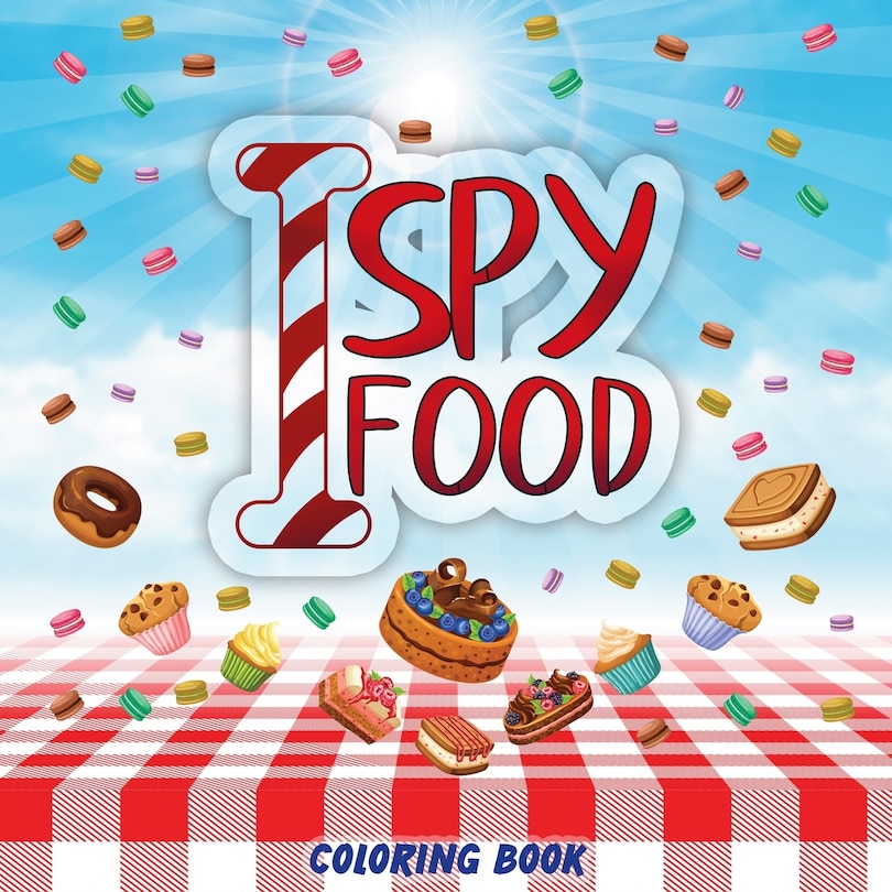 Front cover_I Spy Food - Coloring Book