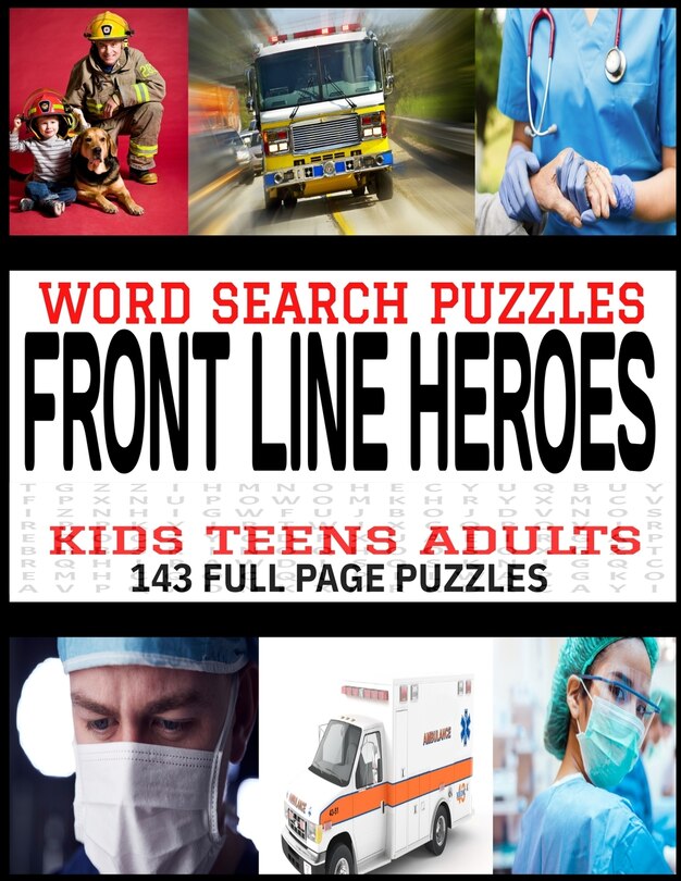 Front cover_Word Search Puzzles Front Line Heroes
