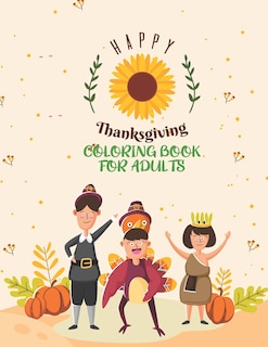 Couverture_Happy Thanksgiving Coloring Book For Adults