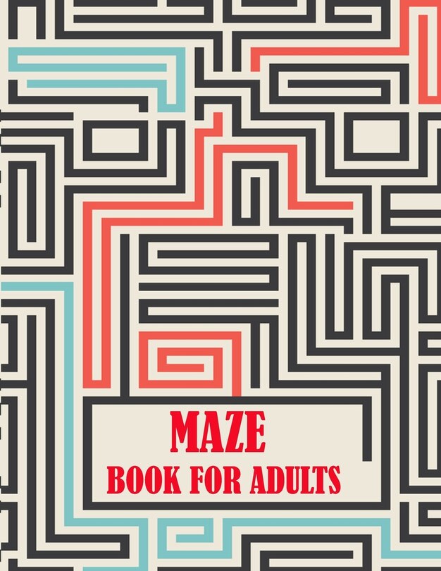Front cover_Maze Book For Adults