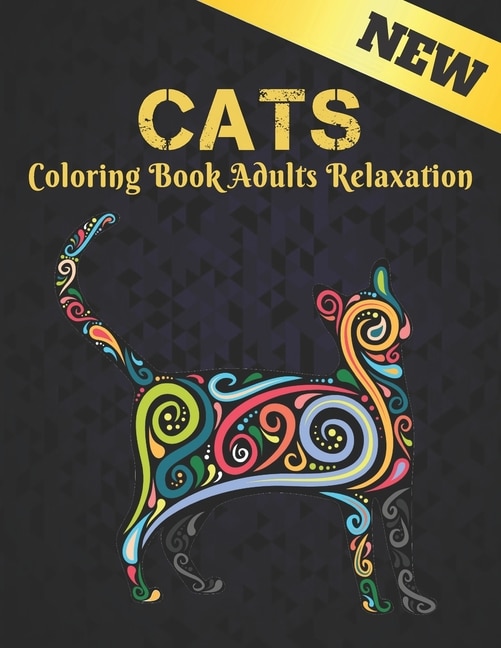 Couverture_Cats New Coloring Book Adults Relaxation