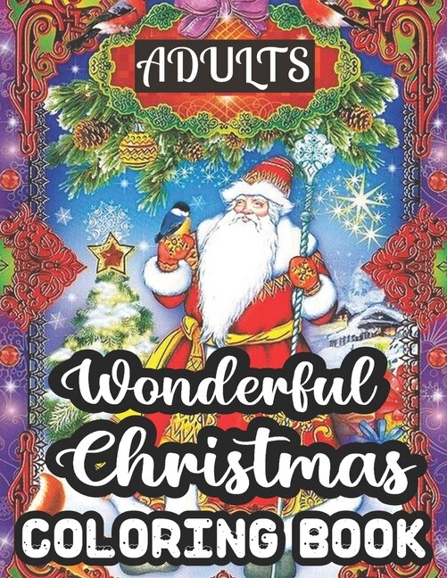 Front cover_Adults Wonderful Christmas Coloring Book