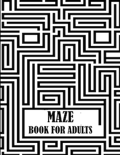 Front cover_Maze Book For Adults