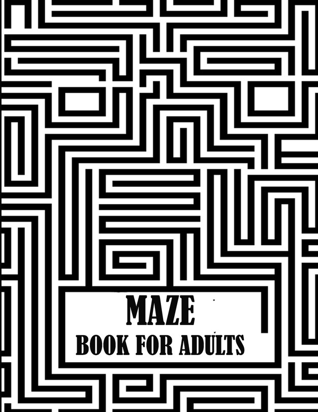 Front cover_Maze Book For Adults