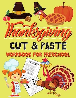 Front cover_Thanksgiving Cut & Paste Workbook for Preschool