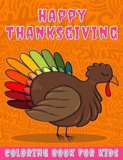 Front cover_Happy Thanksgiving Coloring Book for kids