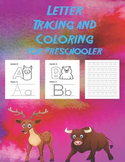 Front cover_Letter Tracing and Coloring for_Preschooler.