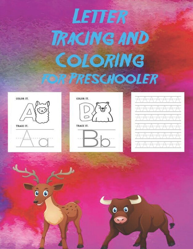 Front cover_Letter Tracing and Coloring for_Preschooler.