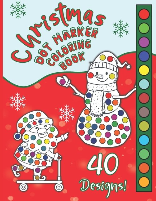 Front cover_Christmas Dot Marker Coloring Book