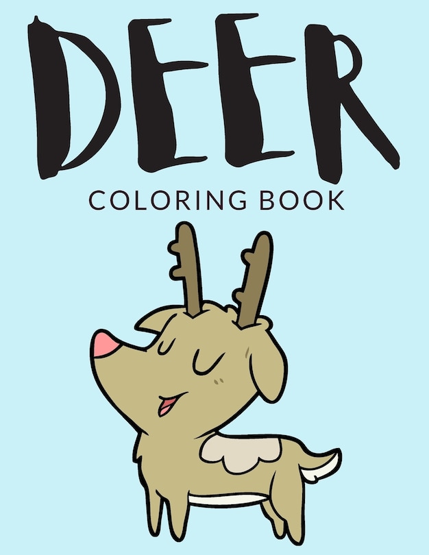 Front cover_Deer Coloring Book