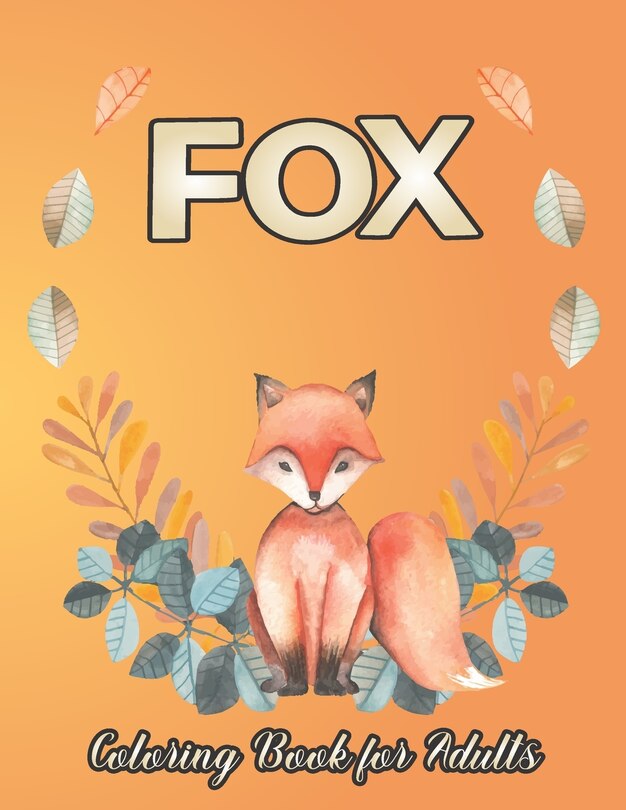 Front cover_Fox Coloring Book for Adults