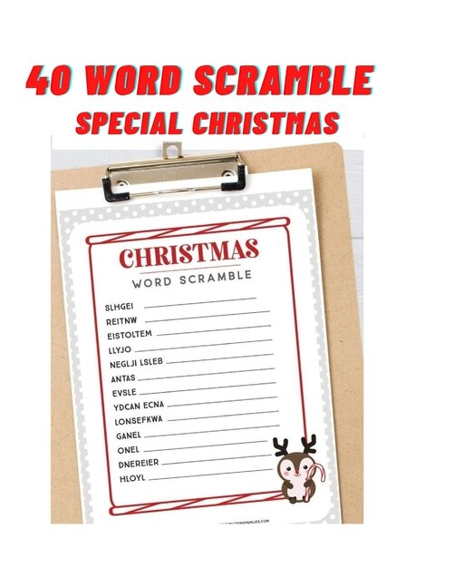 Front cover_40 word scramble special christmas