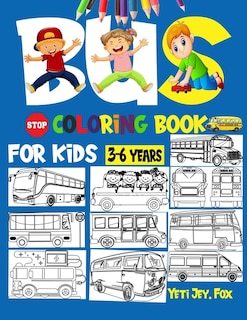 Couverture_Bus coloring book for kids 3-6